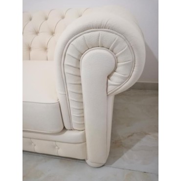 Divano Chesterfield 3 posti in velluto