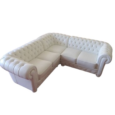 Divano Chesterfield angolare